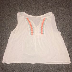 Lose white summer top